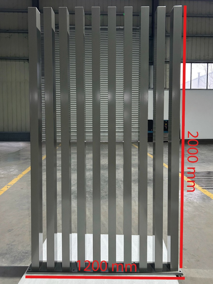 Aluminium-Stabzaun — Matt RAL 9007